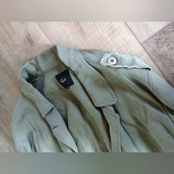 Rails Barclay Sage Women's Double Breasted Green Military Utility Jacket Size L - Picture 3 of 6